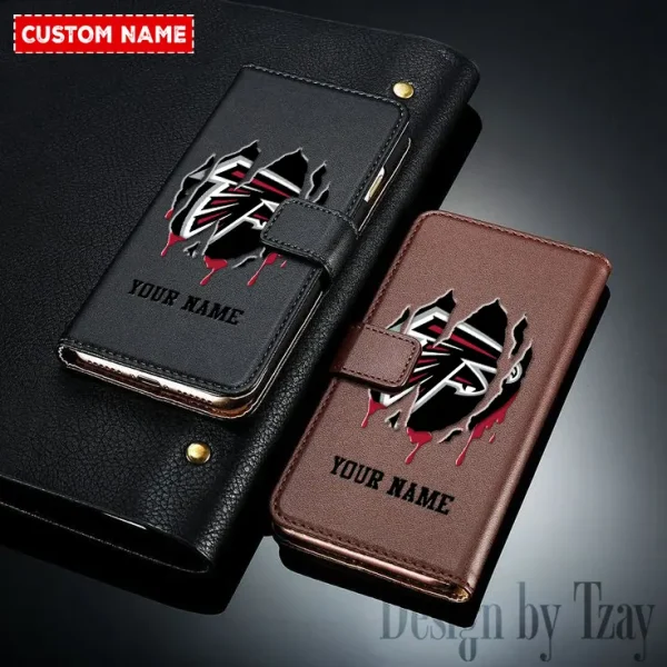 Atlanta Falcons Leather Wallet Phone Case SPTLWPC034