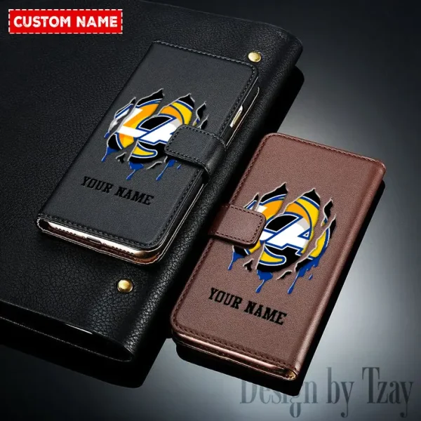 Los Angeles Rams Leather Wallet Phone Case SPTLWPC051