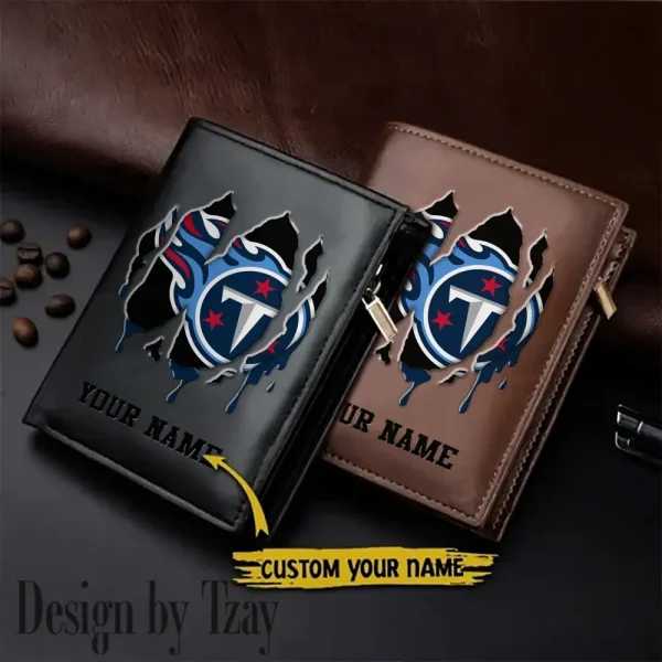 Tennessee Titans Leather Vertical Men Wallet Gifts For Fans SPTLVW913