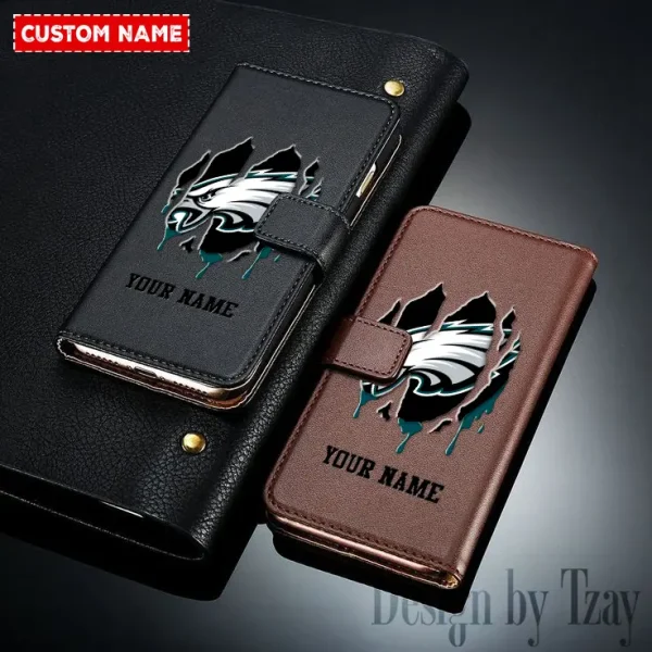 Philadelphia Eagles Leather Wallet Phone Case SPTLWPC058