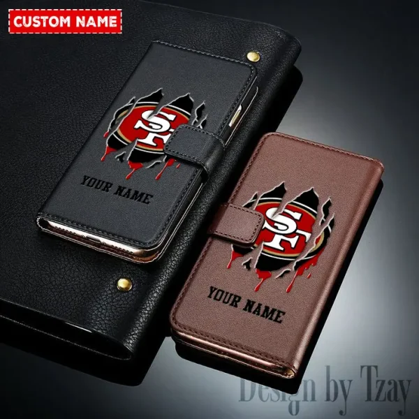 San Francisco 49ers Leather Wallet Phone Case SPTLWPC060