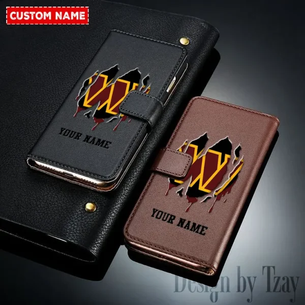 Washington Commanders Leather Wallet Phone Case SPTLWPC064