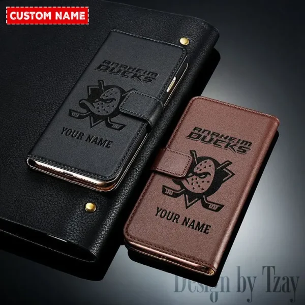 Anaheim Ducks NHL Leather Wallet Phone Case SPTLWPC098