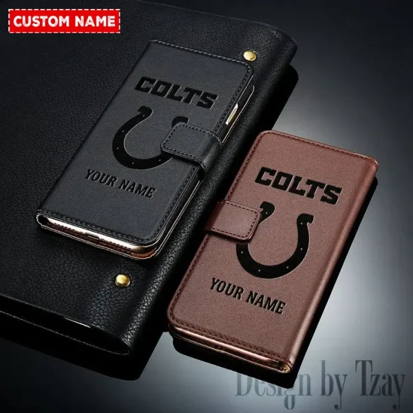 Indianapolis Colts Leather Wallet Phone Case SPTLWPC078