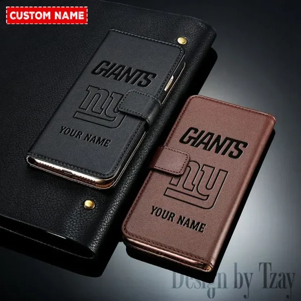 New York Giants Leather Wallet Phone Case SPTLWPC088