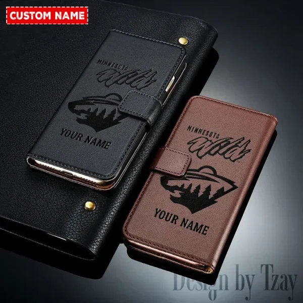 Minnesota Wild NHL Leather Wallet Phone Case SPTLWPC110