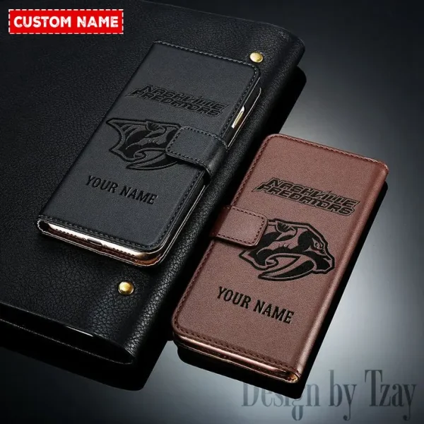 Nashville Predators NHL Leather Wallet Phone Case SPTLWPC112