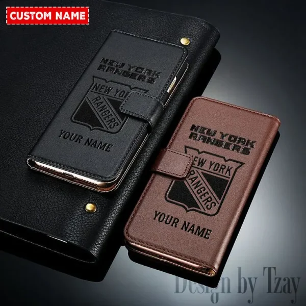 New York Rangers NHL Leather Wallet Phone Case SPTLWPC115