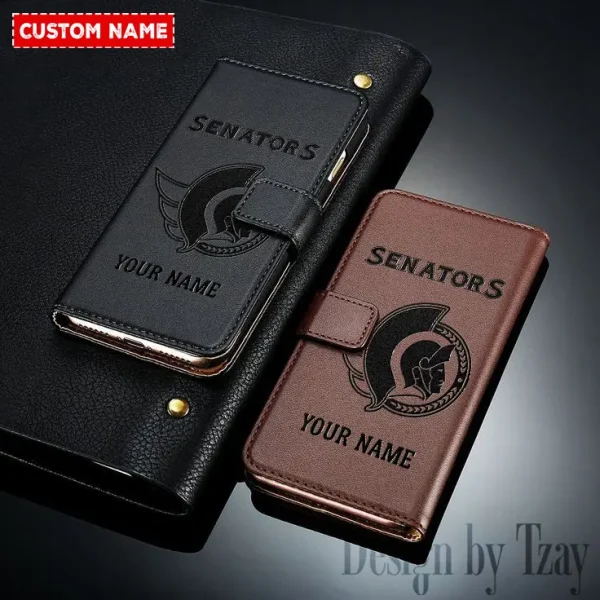 Ottawa Senators NHL Leather Wallet Phone Case SPTLWPC116