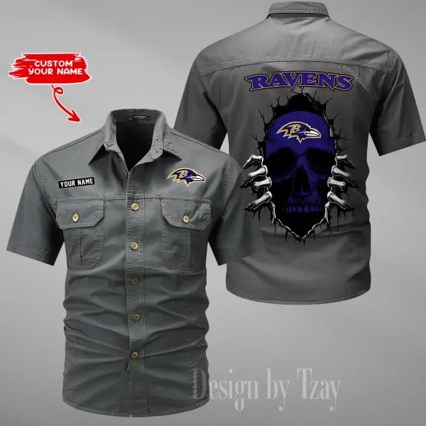 Baltimore Ravens Military Cargo Cotton Shirts New 2025 SPTMSSWS163 - Image 2