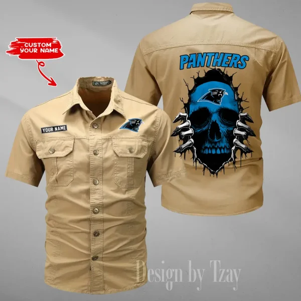 Carolina Panthers Military Cargo Cotton Shirts New 2025 SPTMSSWS165 - Image 3