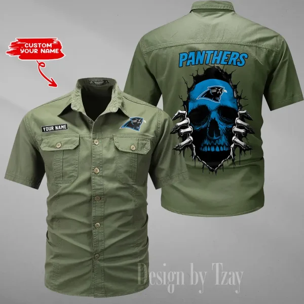 Carolina Panthers Military Cargo Cotton Shirts New 2025 SPTMSSWS165 - Image 4