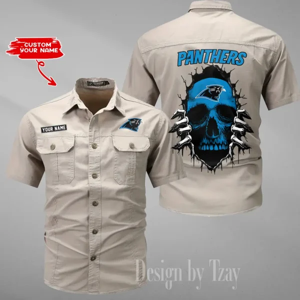 Carolina Panthers Military Cargo Cotton Shirts New 2025 SPTMSSWS165 - Image 5