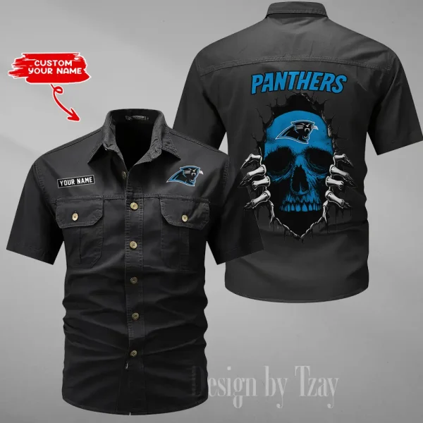 Carolina Panthers Military Cargo Cotton Shirts New 2025 SPTMSSWS165 - Image 6