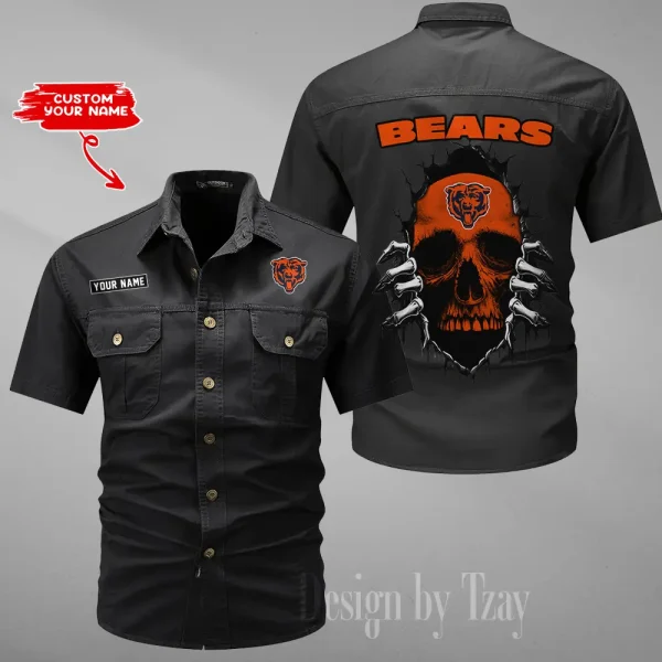 Chicago Bears Military Cargo Cotton Shirts New 2025 SPTMSSWS166
