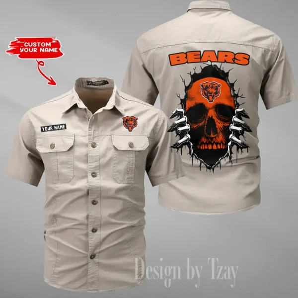 Chicago Bears Military Cargo Cotton Shirts New 2025 SPTMSSWS166 - Image 2