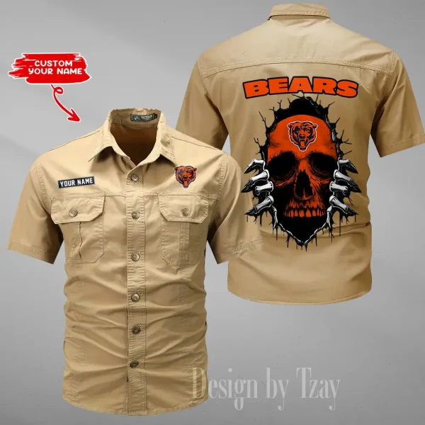 Chicago Bears Military Cargo Cotton Shirts New 2025 SPTMSSWS166 - Image 5