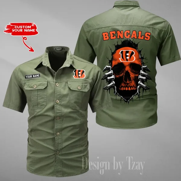Cincinnati Bengals Military Cargo Cotton Shirts New 2025 SPTMSSWS167 - Image 4