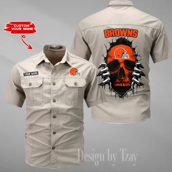 Cleveland Browns Military Cargo Cotton Shirts New 2025 SPTMSSWS168 - Image 5