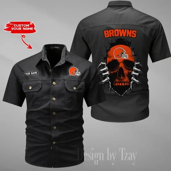 Cleveland Browns Military Cargo Cotton Shirts New 2025 SPTMSSWS168 - Image 6
