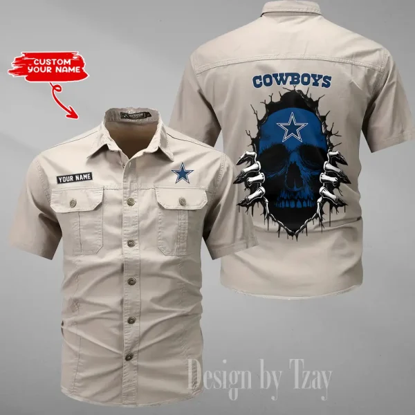 Dallas Cowboys Military Cargo Cotton Shirts New 2025 SPTMSSWS169 - Image 2
