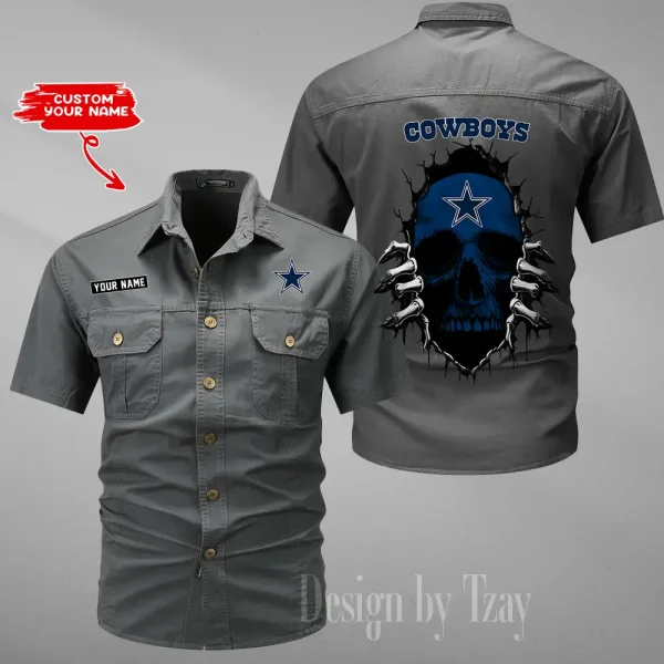 Dallas Cowboys Military Cargo Cotton Shirts New 2025 SPTMSSWS169 - Image 3