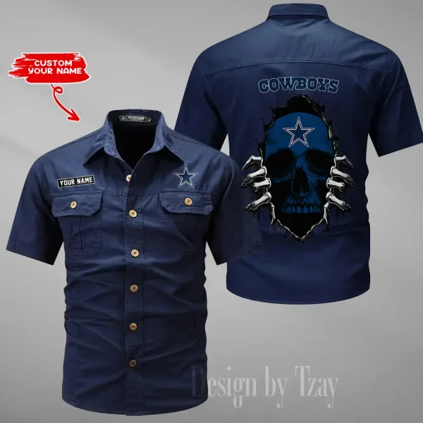 Dallas Cowboys Military Cargo Cotton Shirts New 2025 SPTMSSWS169 - Image 5