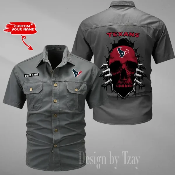 Houston Texans Military Cargo Cotton Shirts New 2025 SPTMSSWS173