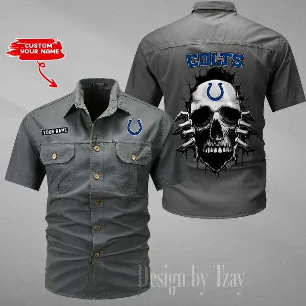 Indianapolis Colts Military Cargo Cotton Shirts New 2025 SPTMSSWS174