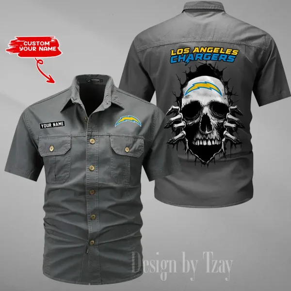 Los Angeles Chargers Military Cargo Cotton Shirts New 2025 SPTMSSWS178