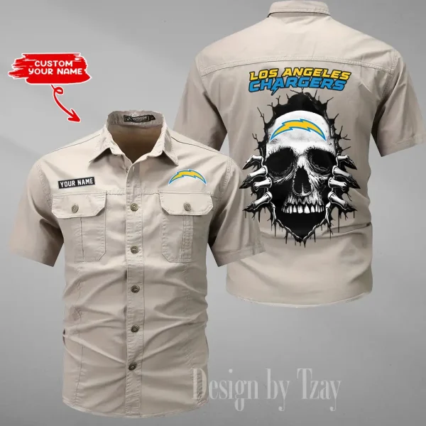Los Angeles Chargers Military Cargo Cotton Shirts New 2025 SPTMSSWS178 - Image 5