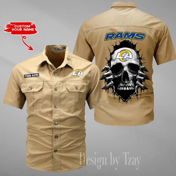 Los Angeles Rams Military Cargo Cotton Shirts New 2025 SPTMSSWS179 - Image 2