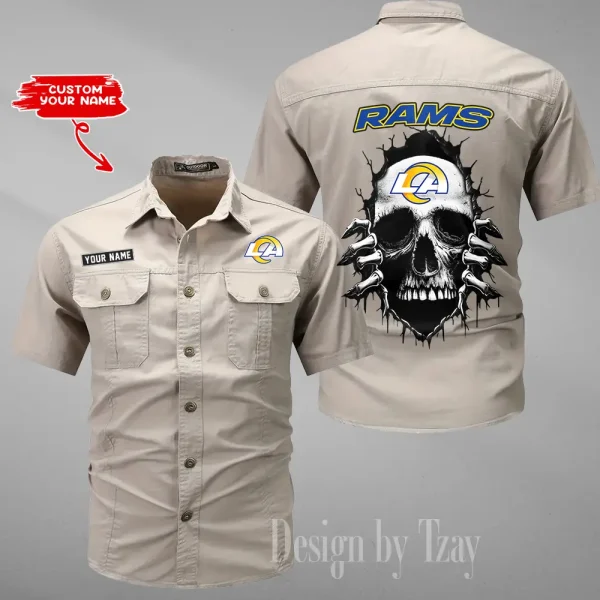 Los Angeles Rams Military Cargo Cotton Shirts New 2025 SPTMSSWS179 - Image 5