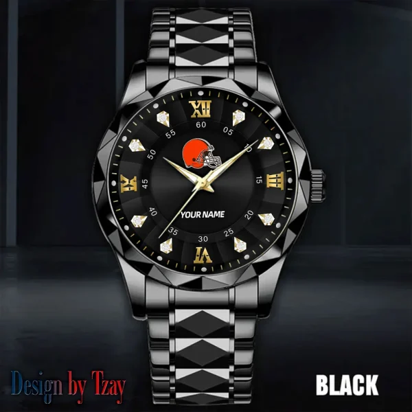 Cleveland Browns Business Watch For Men Automatic Mechanical Stainless Steel Band 2025 SPTDMW810 - Image 4