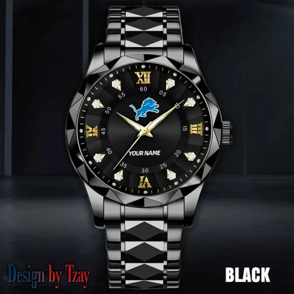 Detroit Lions Business Watch For Men Automatic Mechanical Stainless Steel Band 2025 SPTDMW813