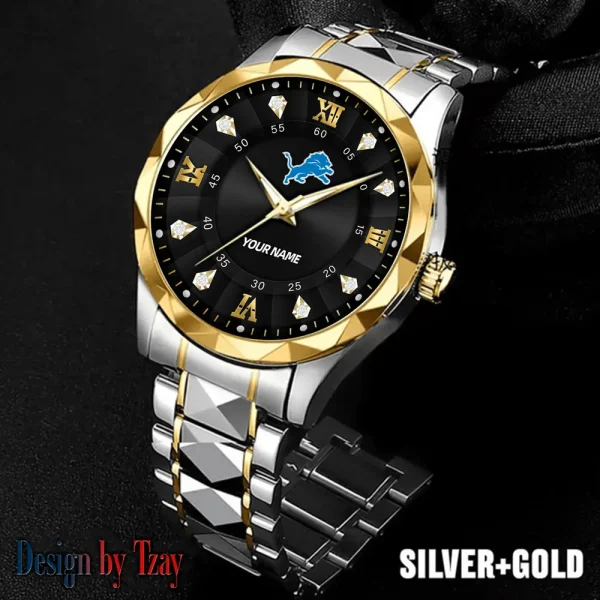Detroit Lions Business Watch For Men Automatic Mechanical Stainless Steel Band 2025 SPTDMW813 - Image 4