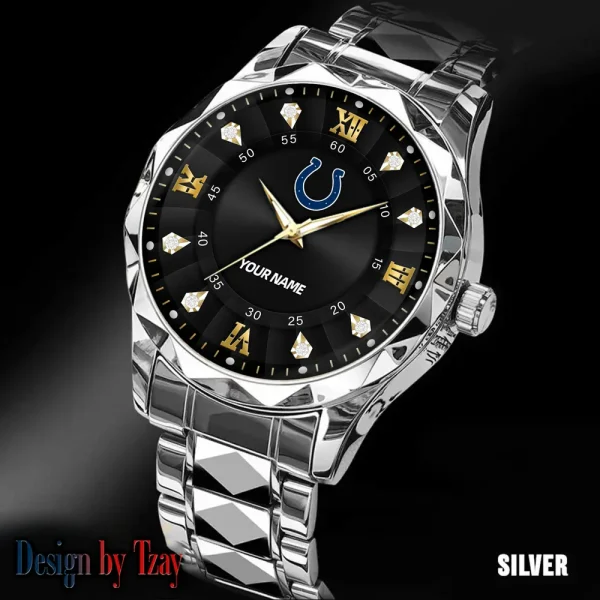 Indianapolis Colts Business Watch For Men Automatic Mechanical Stainless Steel Band 2025 SPTDMW816 - Image 3