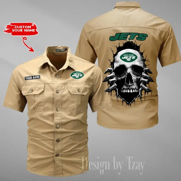 New York Jets Military Cargo Cotton Shirts New 2025 SPTMSSWS185 - Image 2