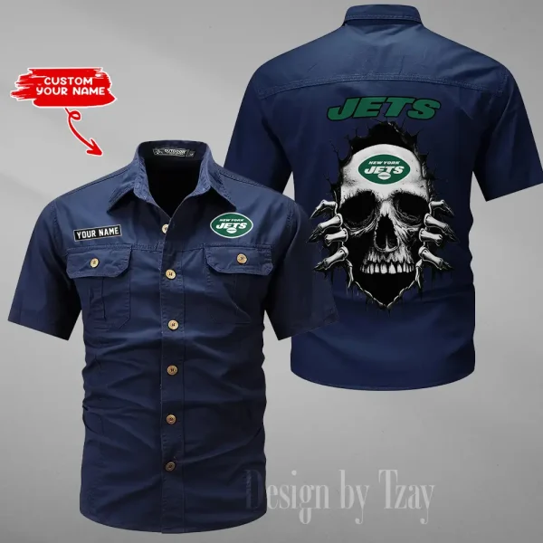New York Jets Military Cargo Cotton Shirts New 2025 SPTMSSWS185 - Image 3