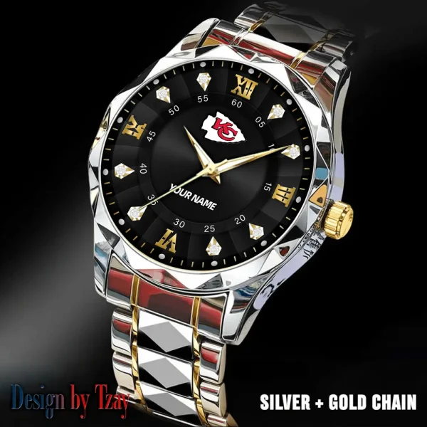 Kansas City Chiefs Business Watch For Men Automatic Mechanical Stainless Steel Band 2025 SPTDMW818 - Image 4