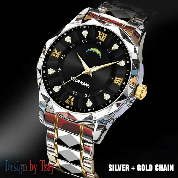 Los Angeles Chargers Business Watch For Men Automatic Mechanical Stainless Steel Band 2025 SPTDMW820