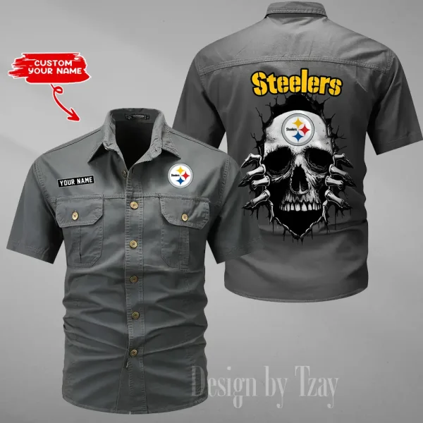Pittsburgh Steelers Military Cargo Cotton Shirts New 2025 SPTMSSWS187