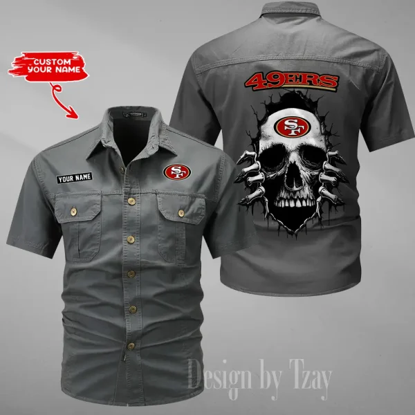 San Francisco 49ers Military Cargo Cotton Shirts New 2025 SPTMSSWS188