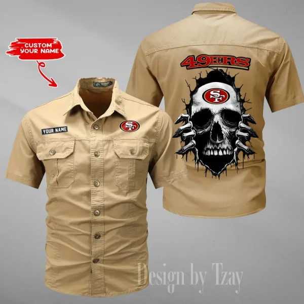 San Francisco 49ers Military Cargo Cotton Shirts New 2025 SPTMSSWS188 - Image 2