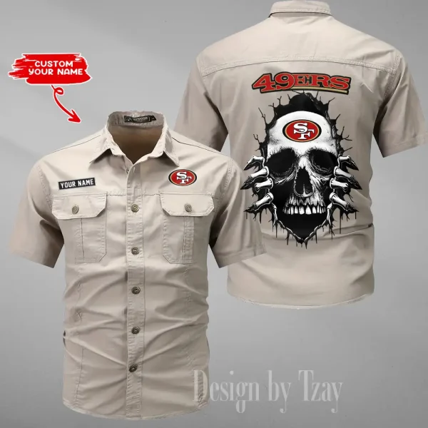 San Francisco 49ers Military Cargo Cotton Shirts New 2025 SPTMSSWS188 - Image 5