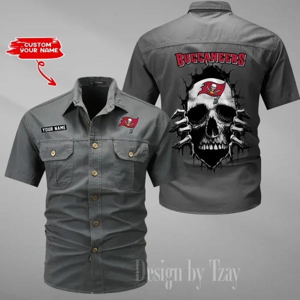 Tampa Bay Buccaneers Military Cargo Cotton Shirts New 2025 SPTMSSWS190
