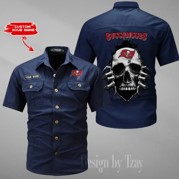 Tampa Bay Buccaneers Military Cargo Cotton Shirts New 2025 SPTMSSWS190 - Image 3