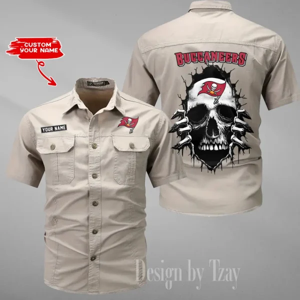 Tampa Bay Buccaneers Military Cargo Cotton Shirts New 2025 SPTMSSWS190 - Image 5