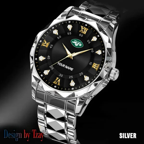 New York Jets Business Watch For Men Automatic Mechanical Stainless Steel Band 2025 SPTDMW828 - Image 3
