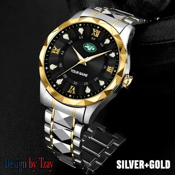New York Jets Business Watch For Men Automatic Mechanical Stainless Steel Band 2025 SPTDMW828 - Image 5